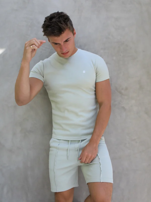 Verona Slim T-Shirt - Sage Green