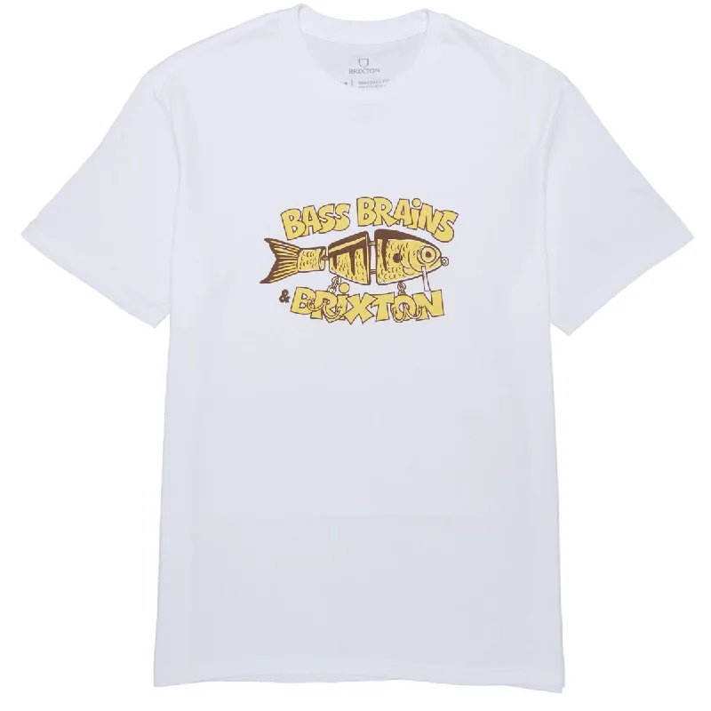 Brixton Bass Brains Bait T-Shirt - White