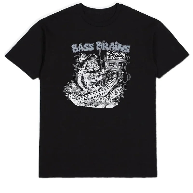 Brixton Bass Brains Monster T-Shirt - Black