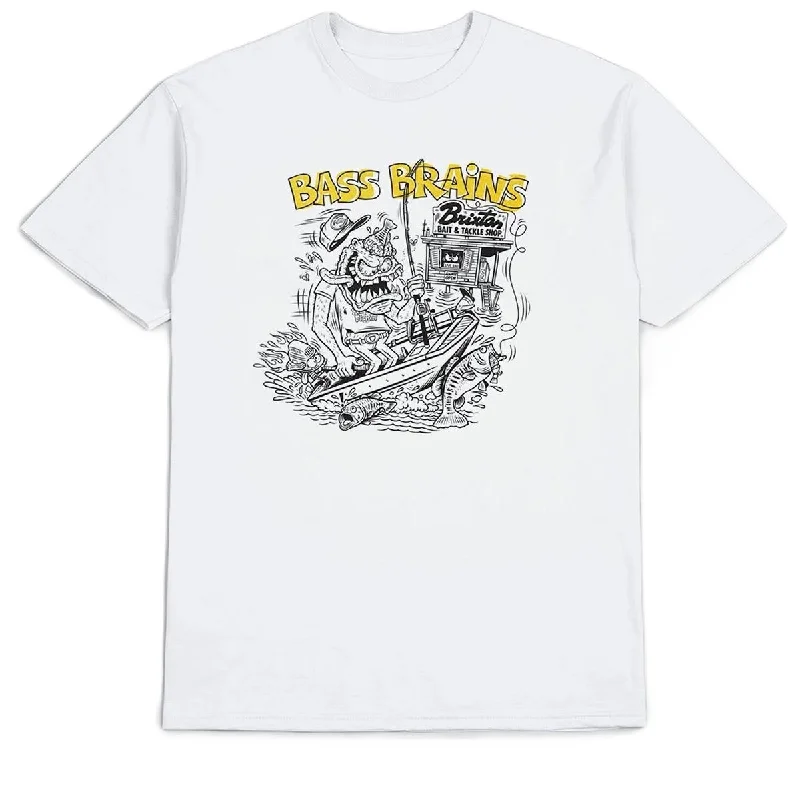 Brixton Bass Brains Monster T-Shirt - White