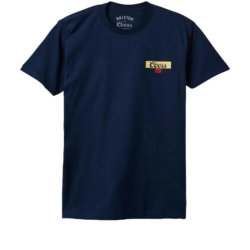 Brixton x Coors Bar T-Shirt - Navy