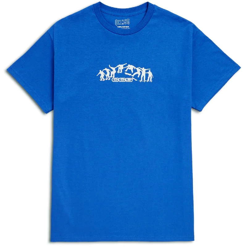 CCS Kickflip Logo T-Shirt - Blue/White