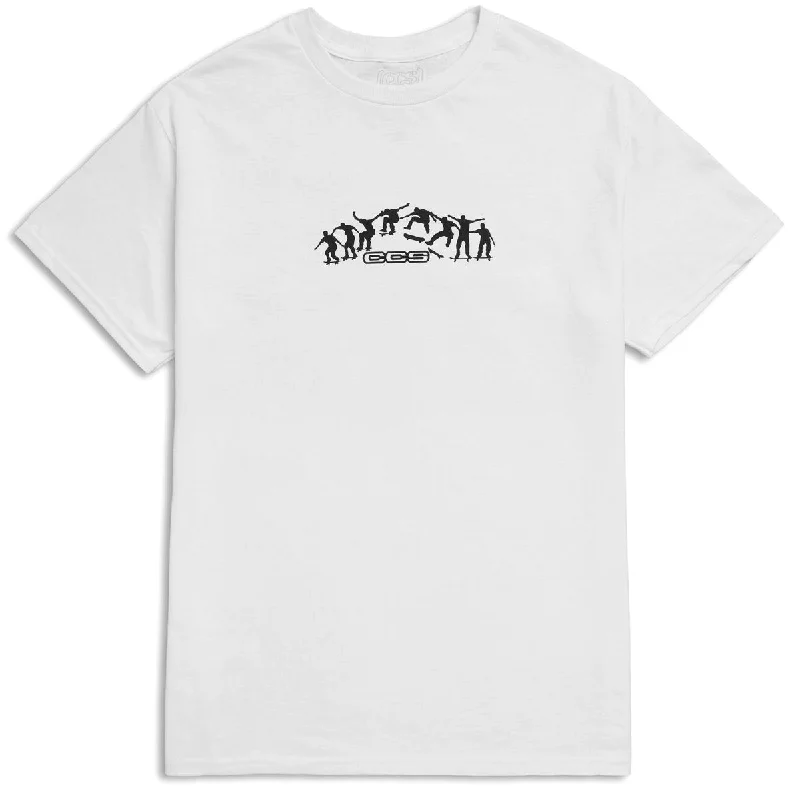 CCS Kickflip Logo T-Shirt - White/Black