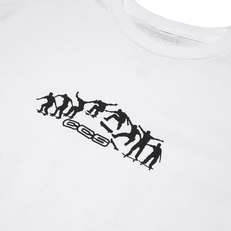 CCS Kickflip Logo T-Shirt - White/Black