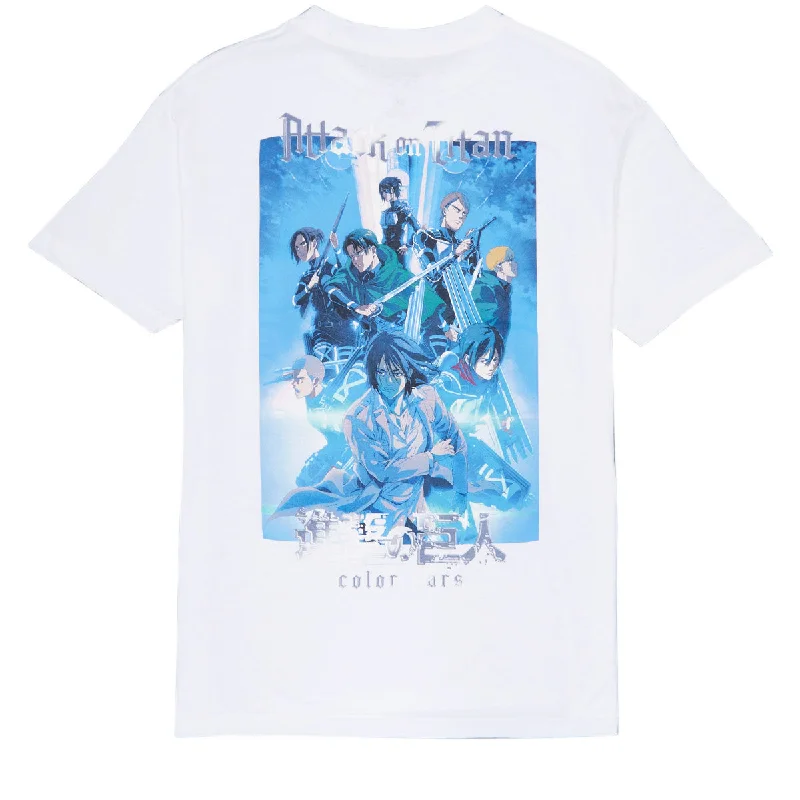 Color Bars x Attack on Titan Brigade T-Shirt - White