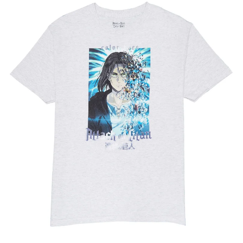 Color Bars x Attack on Titan Final Season T-Shirt - Ash Grey