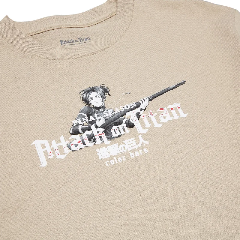 Color Bars x Attack on Titan Loaded T-Shirt - Sand