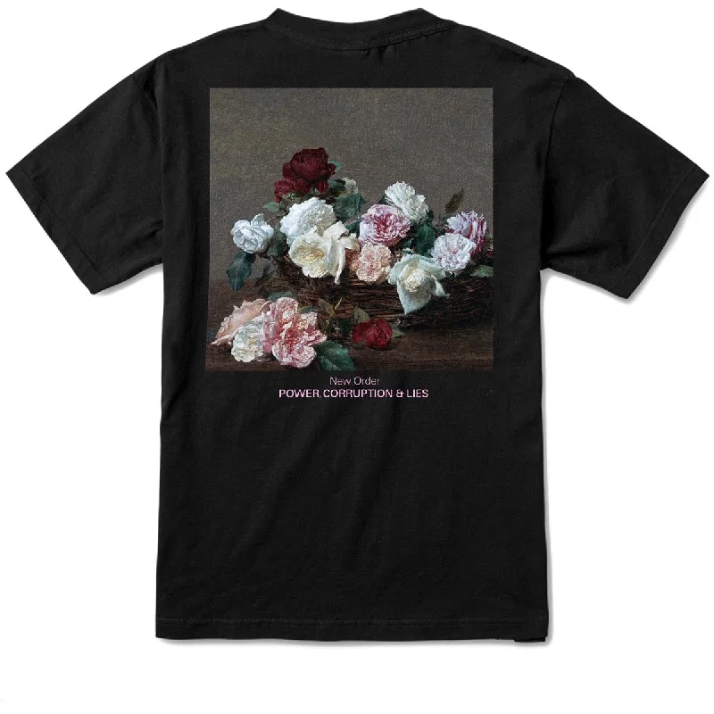 Color Bars x New Order Power Corruption and Lies T-Shirt - Black