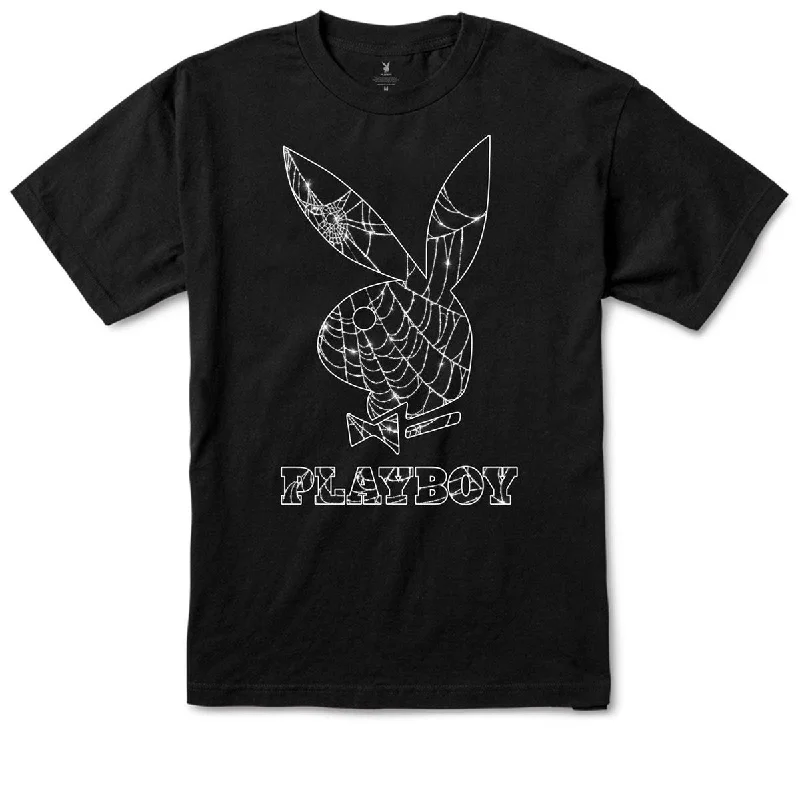 Color Bars x Playboy Spider Web T-Shirt - Black