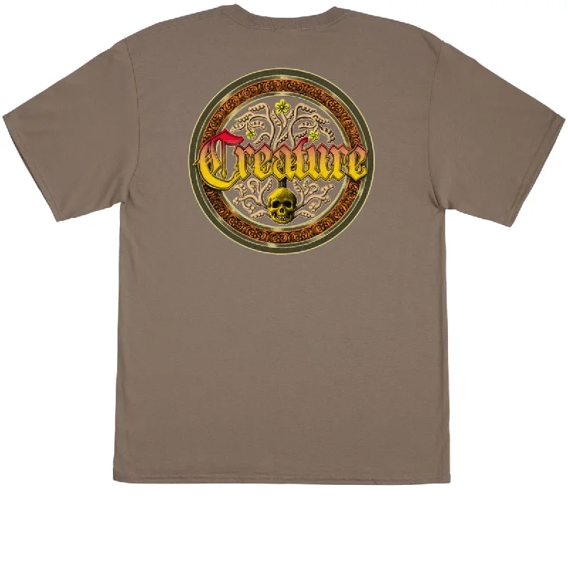 Creature Fiend Crest T-Shirt - Dusty Brown