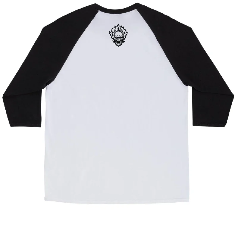 Creature Listen To 3/4 Sleeve T-Shirt - White/Black