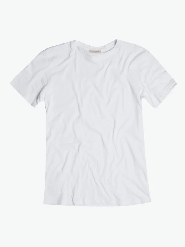 Crew Neck Tailor-Fit Supima Cotton T-shirt White