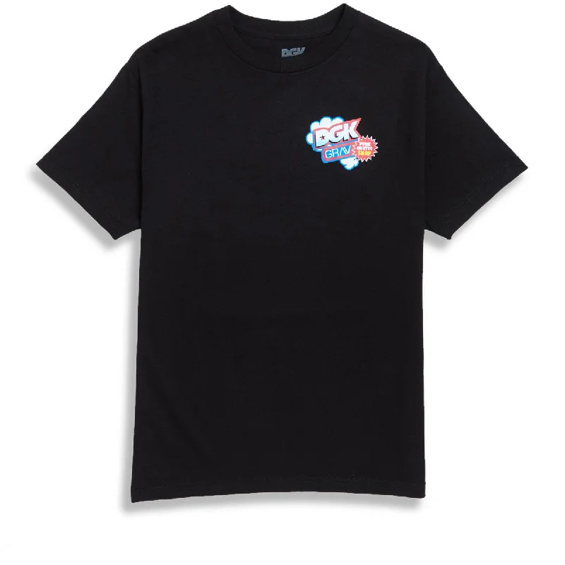 DGK x Grav Ghetto Snap T-Shirt - Black