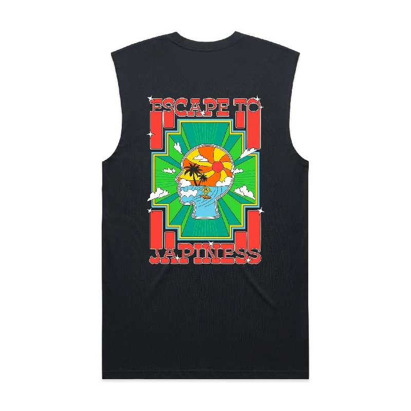 Escape To Japiness Sleeveless T-Shirt