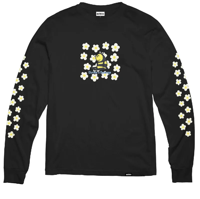 Etnies Beeings Floral Long Sleeve T-Shirt - Black