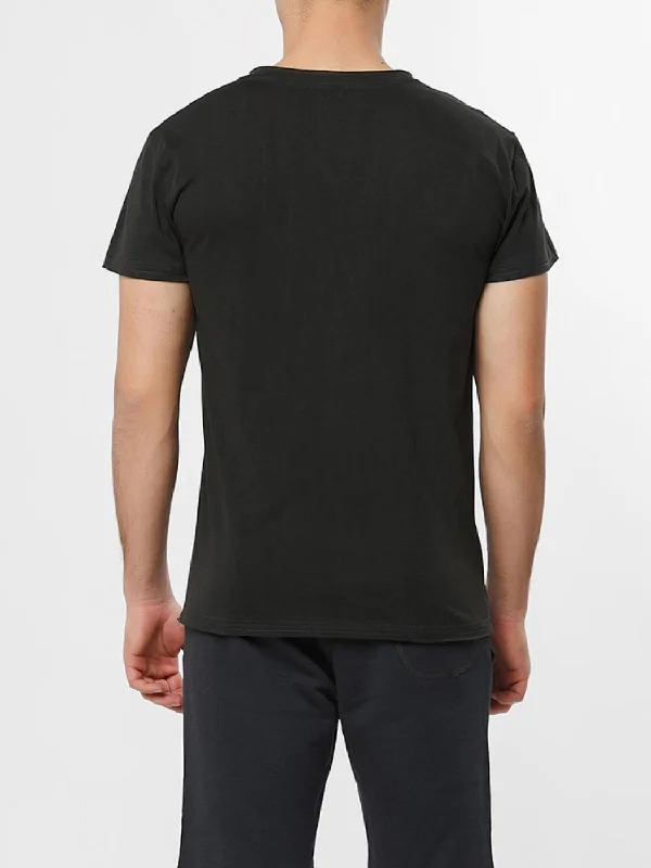 Fade Out Crew Neck T-Shirt Charcoal Grey