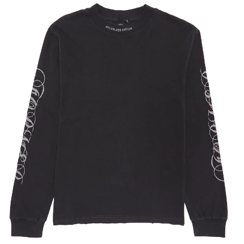 Former Wire Long Sleeve T-Shirt - Washed Black