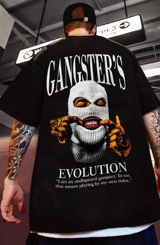 Gangsters oversized men tshirt