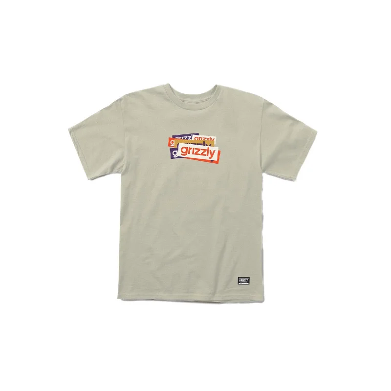 Grizzly Overlap T-Shirt - Cream