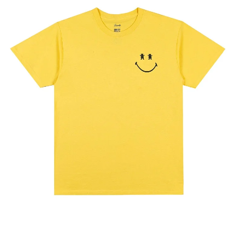 Grizzly x Smiley World Big Smile T-Shirt - Yellow