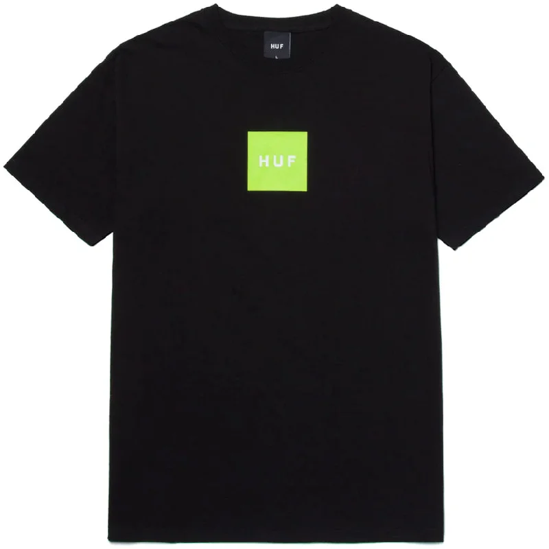 Huf Essentials Box Logo T-Shirt - Black