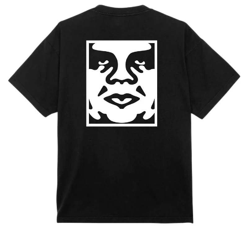 Obey Bold Icon Heavyweight T-Shirt - Jet Black