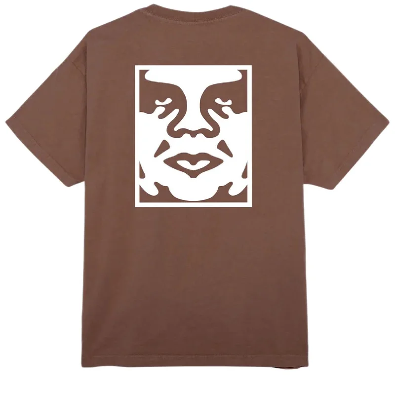 Obey Bold Icon Heavyweight T-Shirt - Sepia