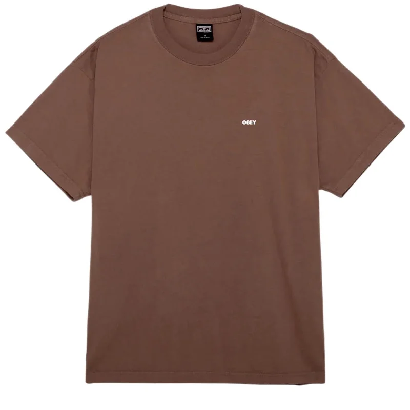 Obey Bold Icon Heavyweight T-Shirt - Sepia