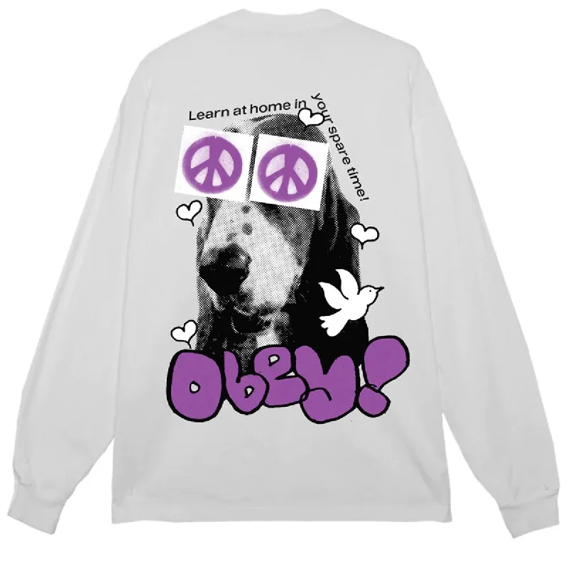 Obey Peace Eyes Long Sleeve T-Shirt - White