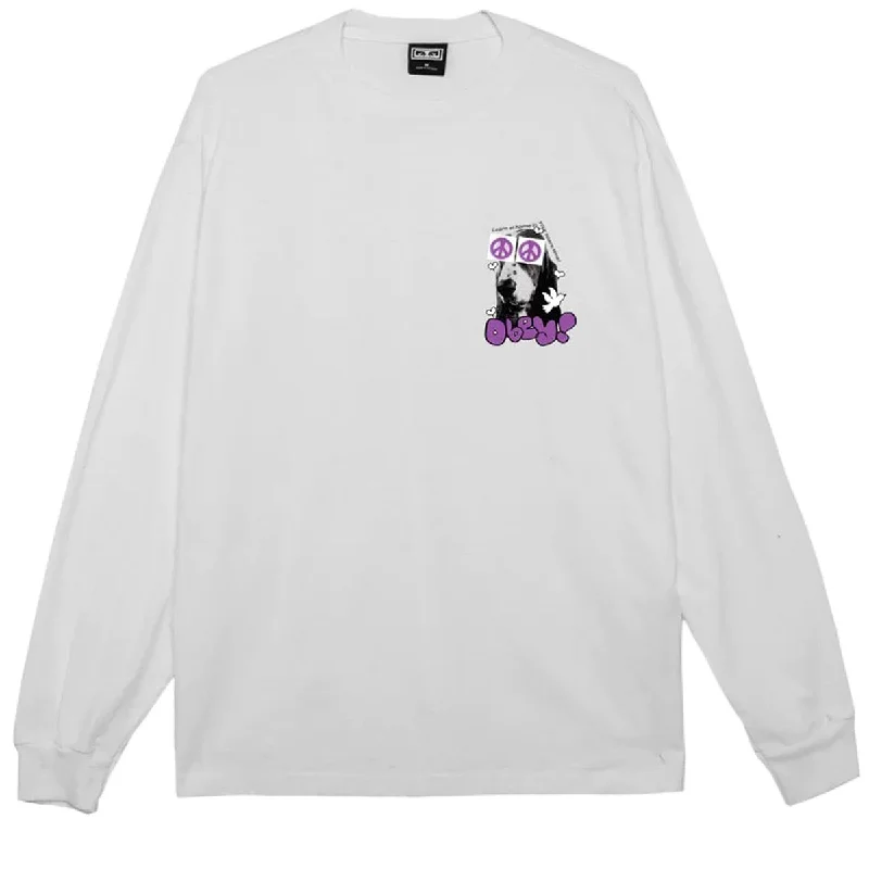 Obey Peace Eyes Long Sleeve T-Shirt - White