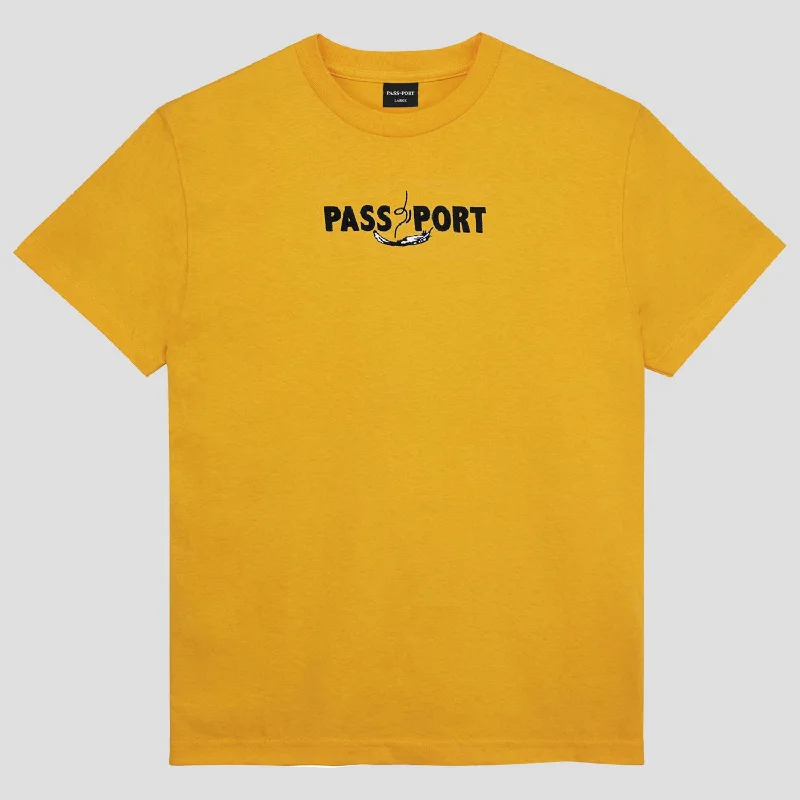 PASS~PORT ""FEATHERWEIGHT"" TEE GOLD