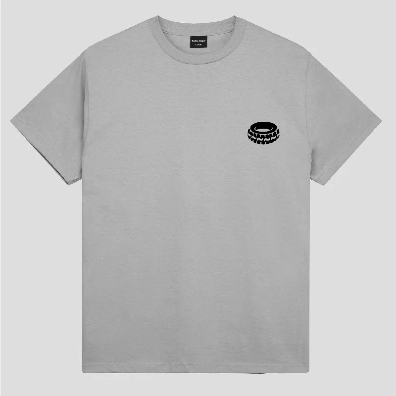 PASS~PORT ""FLAT TYRE"" TEE CHARCOAL