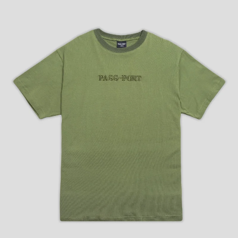 Pass~Port Official Contrast Organic Tee - Olive