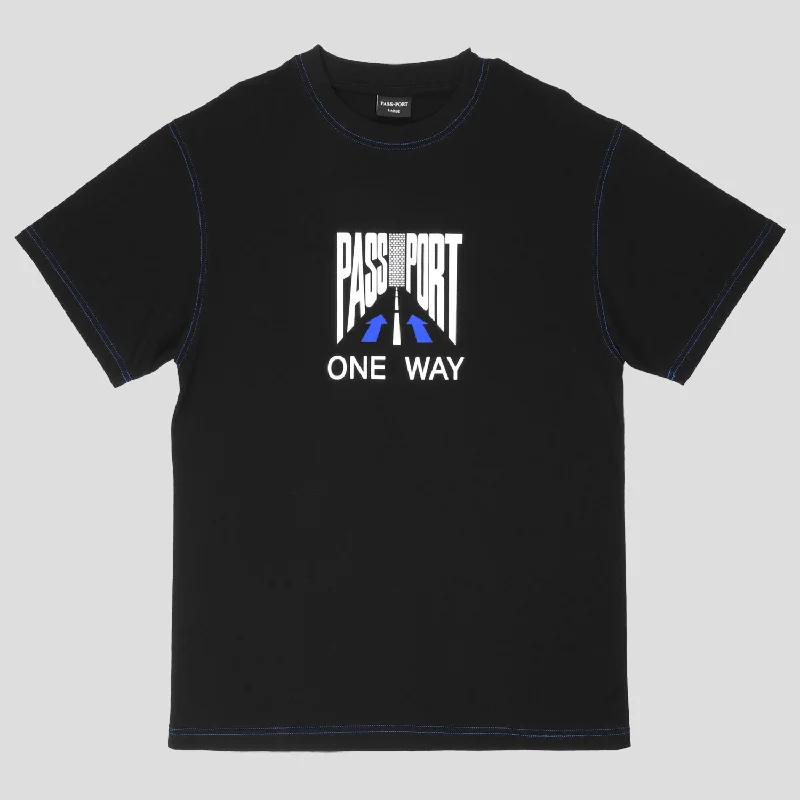 Pass~Port One Way Tee - Black