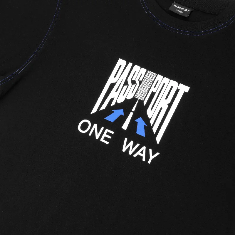 Pass~Port One Way Tee - Black