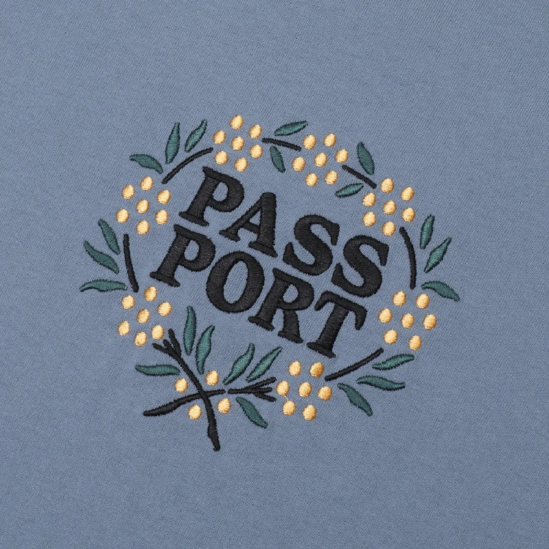 Pass~Port Wattle Tee - Stonewash Blue