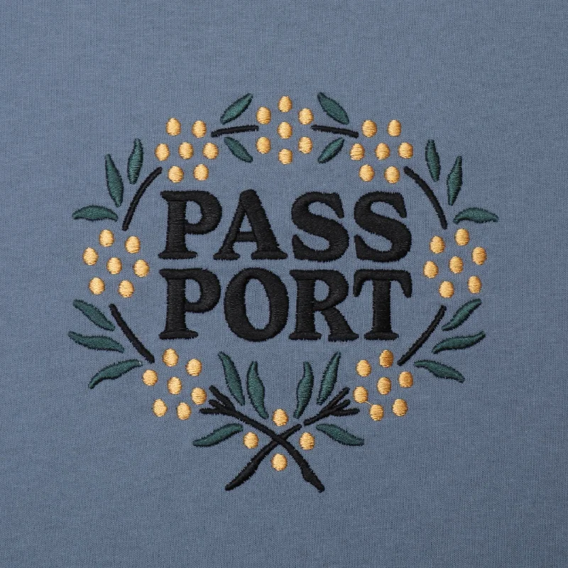 Pass~Port Wattle Tee - Stonewash Blue