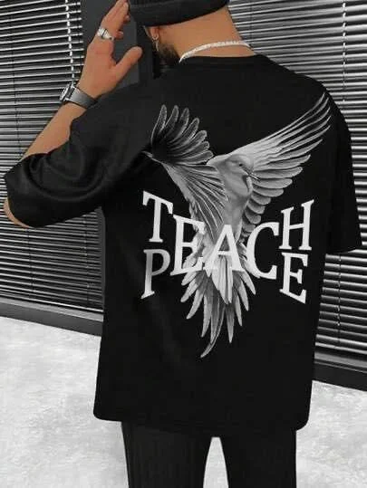 PEACE Men Oversized Tshirts