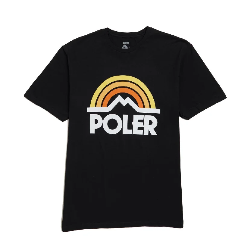 Poler Mountain Rainbow T-Shirt - Black