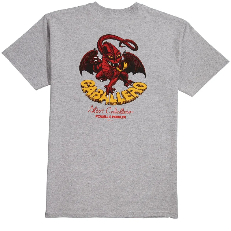 Powell-Peralta Cab Classic Dragon Ii T-Shirt - Athletic Heather