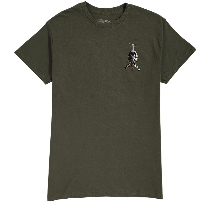 Powell-Peralta Skull & Sword II T-Shirt - Military Green