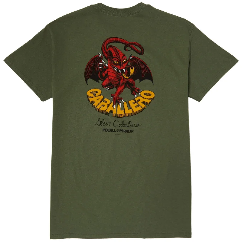 Powell-Peralta Steve Caballero Classic Dragon II T-Shirt - Military Green 2