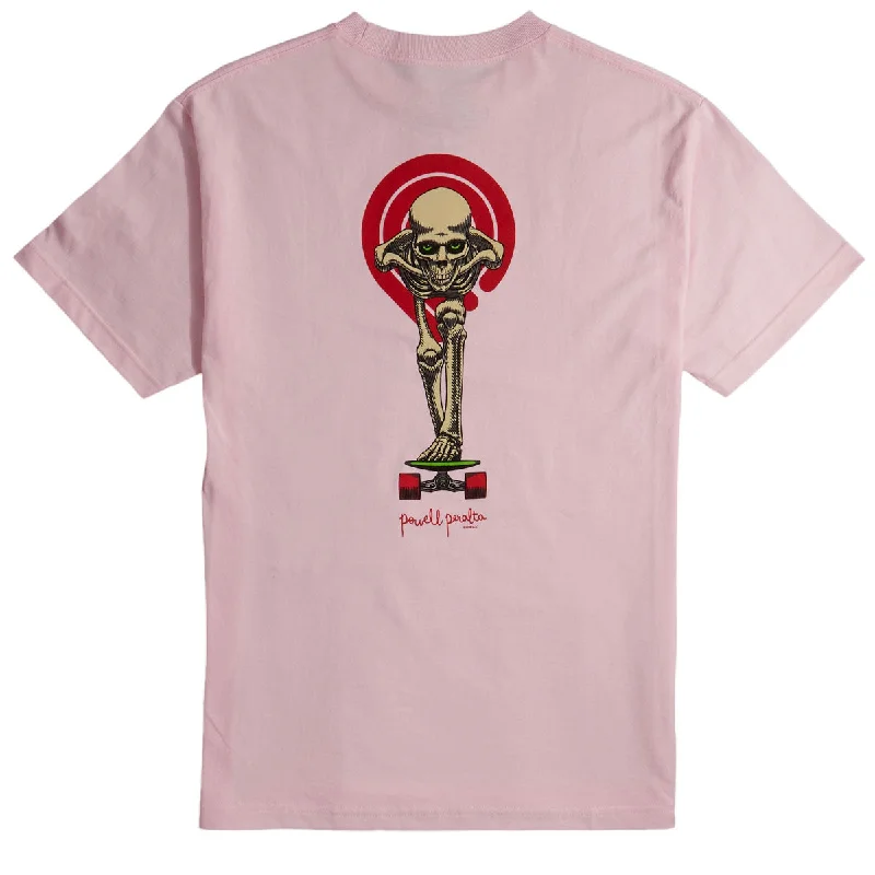 Powell-Peralta Tucking Skeleton T-Shirt - Light Pink