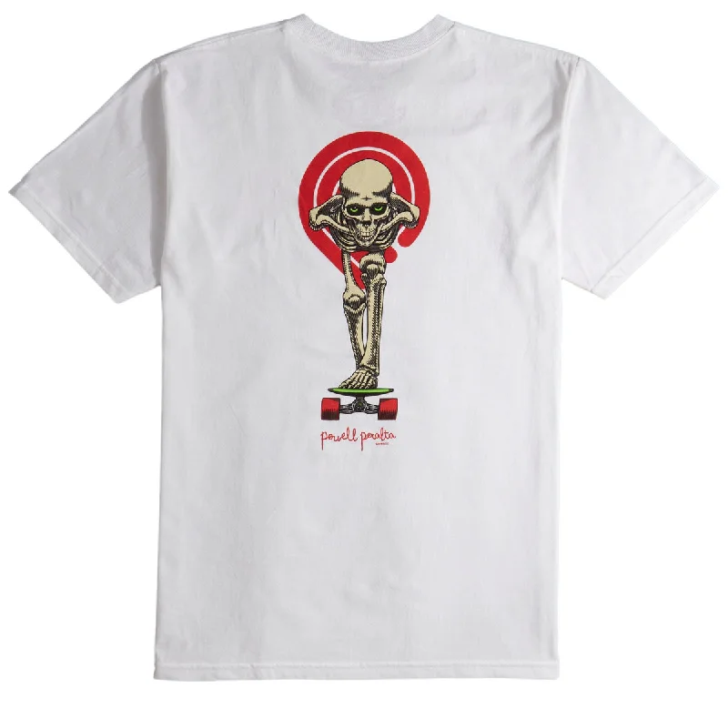 Powell-Peralta Tucking Skeleton T-Shirt - White