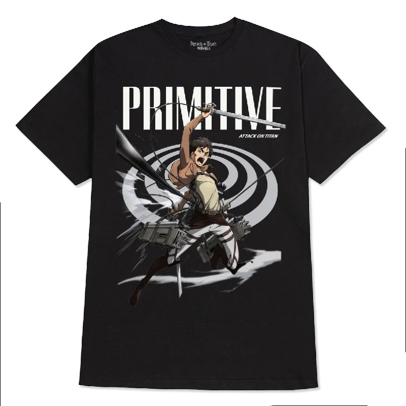 Primitive x Titans Eren T-Shirt - Black