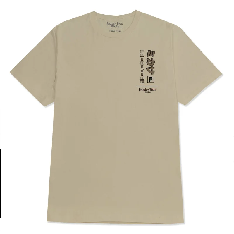 Primitive x Titans Mikasa T-Shirt - Sand