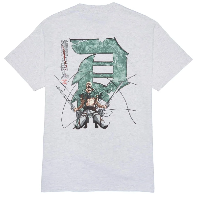 Primitive x Titans Reiner Dirty P T-Shirt - Ash Heather