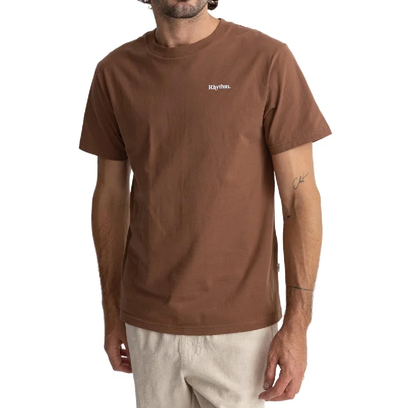 Rhythm Classic Brand T-Shirt - Chocolate