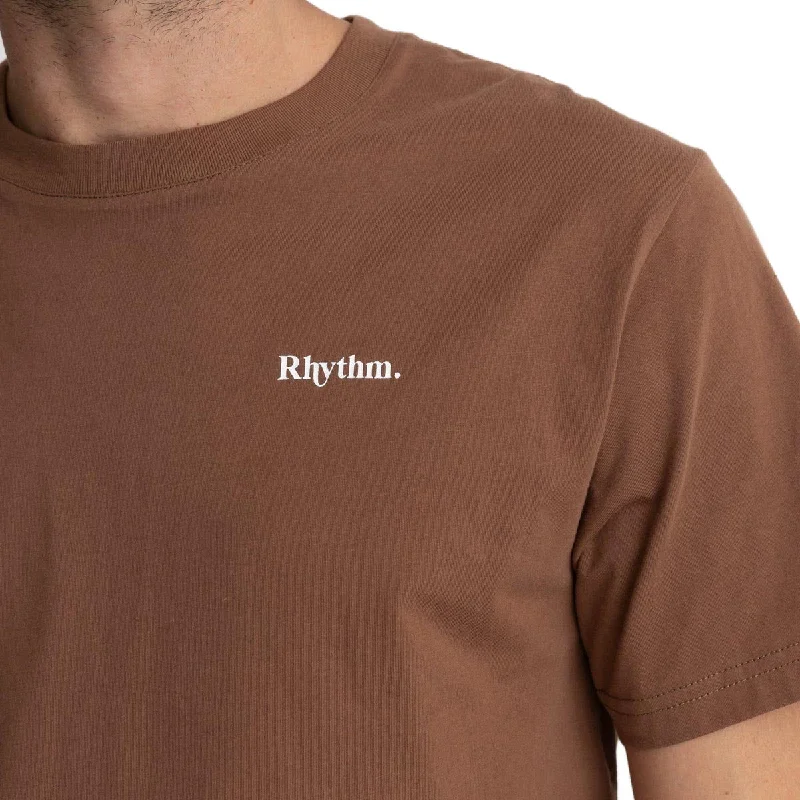 Rhythm Classic Brand T-Shirt - Chocolate