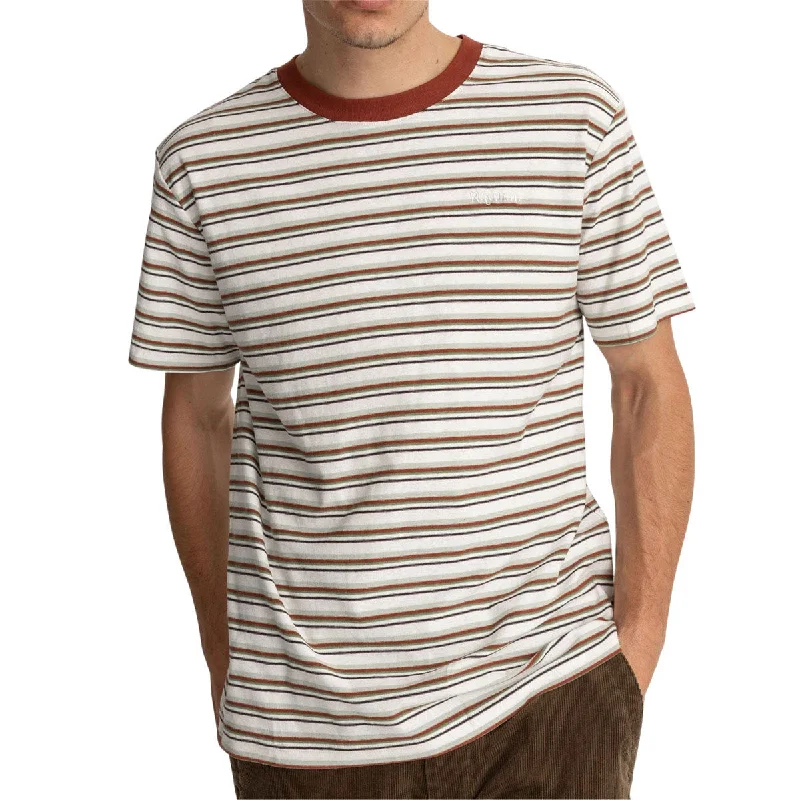 Rhythm Everyday Stripe T-Shirt - Natural/Natural